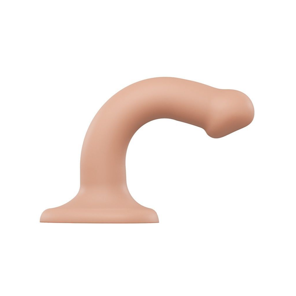 Насадка для страпона Strap-On-Me Dual Density Dildo Flesh S, диаметр 2,7см, двухслойная, гибкая