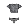 Комплект Passion LEAFA BIKINI black XXL/XXXL - ECO Passion