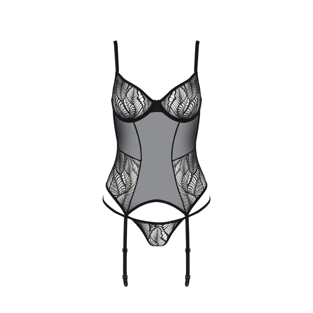 Корсет Passion LEAFA CORSET black XXL/XXXL - ECO Passion