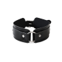 БДСМ-ошейник с кольцом Art of Sex - Martina Collar with ring, натуральная кожа, цвет черный