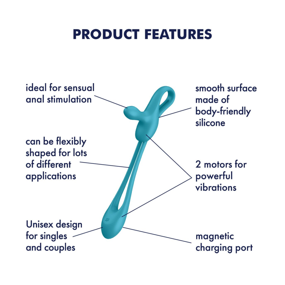 Мультивибратор Satisfyer Plug & Play 1, для нее и для него, 2 мотора