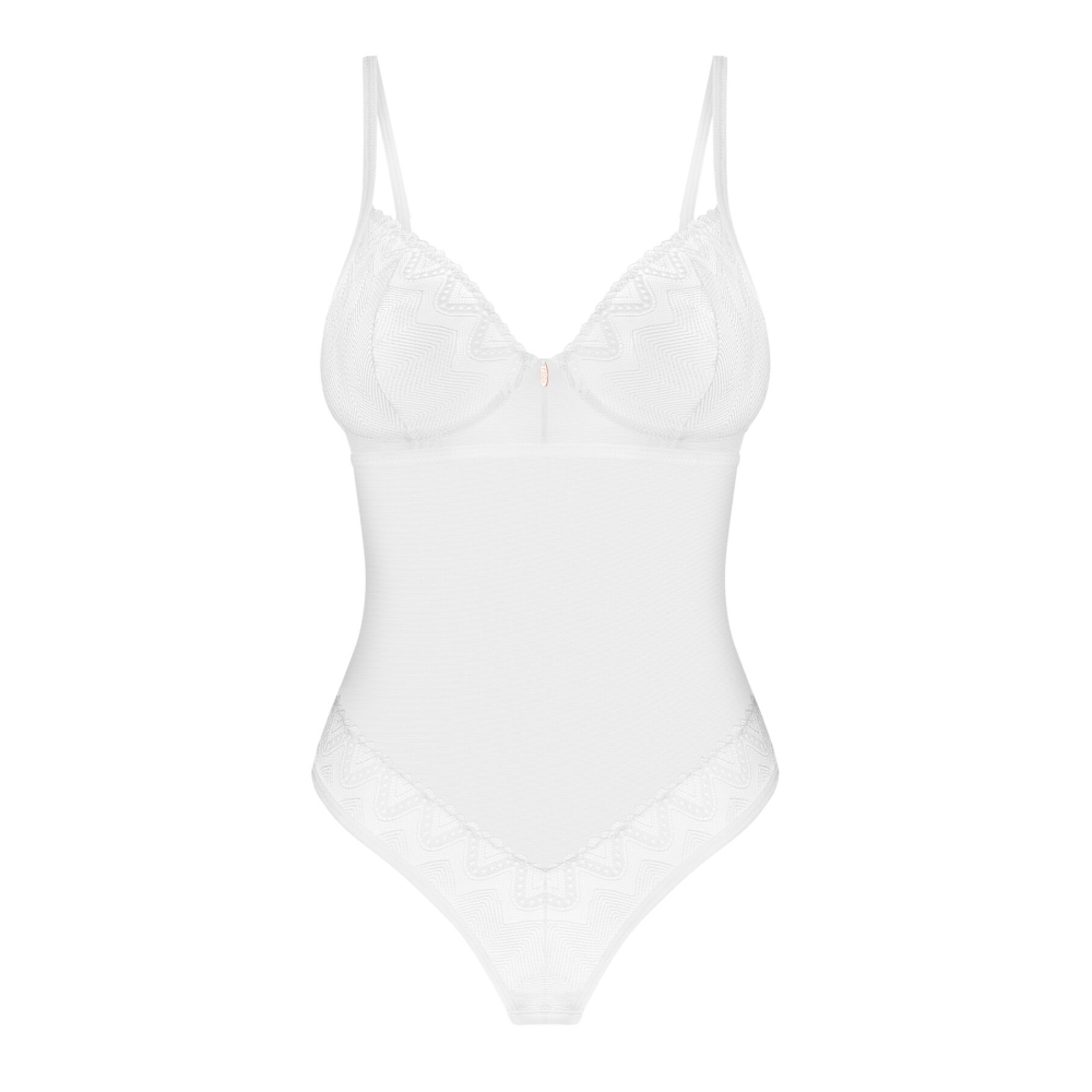 Боди Obsessive Alissium Teddy XS/S, лиф с мягкой чашкой, высокие вырезы для ног