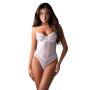 Боди Obsessive Alissium Teddy White, M/L, лиф с мягкой чашкой, высокие вырезы для ног