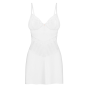 Пеньюар Obsessive Alissium chemise & thong, XL/2XL, кружевной лиф, стринги в комплекте