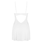 Пеньюар Obsessive Alissium chemise & thong, XL/2XL, кружевной лиф, стринги в комплекте