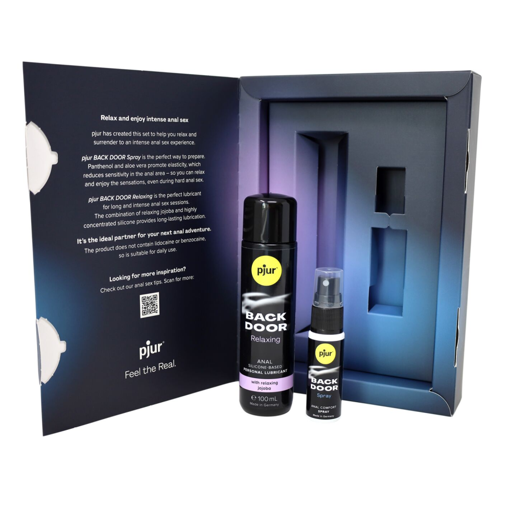 Подарочный набор pjur BACK DOOR Value Pack: силиконовая смазка 100 мл и расслабляющий спрей 20 мл