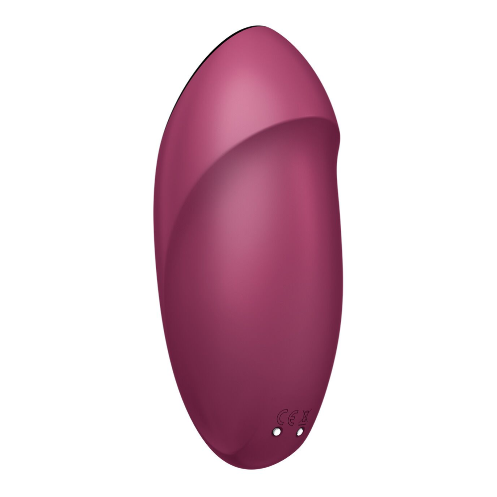 Вибростимулятор-пульсатор Satisfyer Tap & Climax 1 Red, эффект постукивания пальцем, 2 мотора