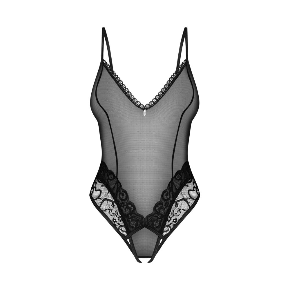 Боди Obsessive Blomentis crotchless teddy XS/S