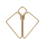 Зажимы для сосков с тяжелой подвеской LOCKINK Nipple Clamps with Heavy Pendant - Golden