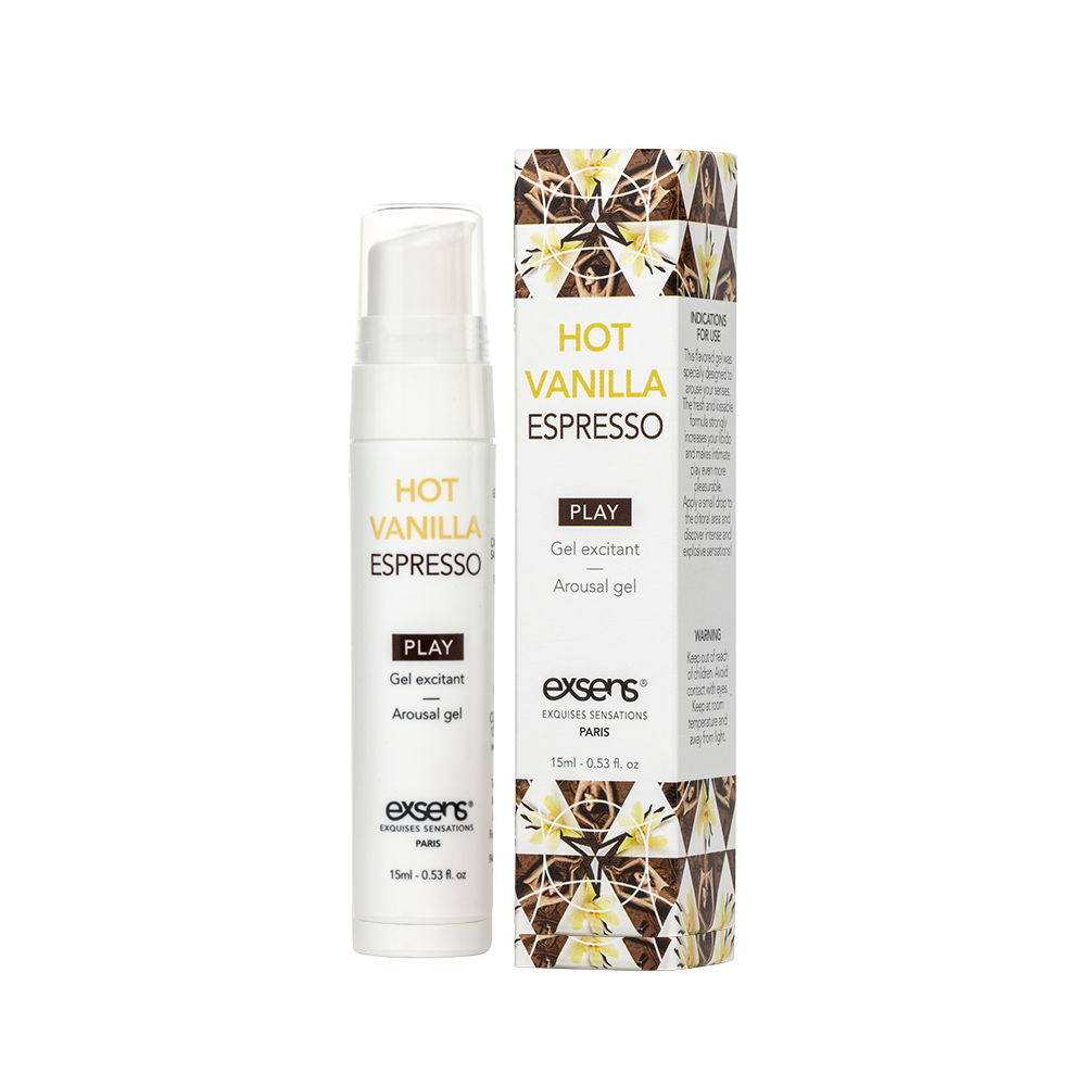 Распродажа!!! Стимулирующий гель EXSENS Kissable Hot Vanilla Espresso 15мл (срок 07.2025)
