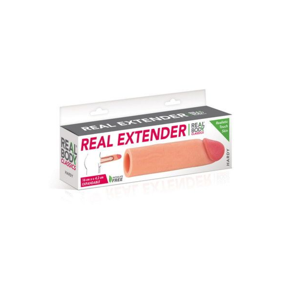 Насадка на член Real Body - Real Extender HARDY с открытой головкой