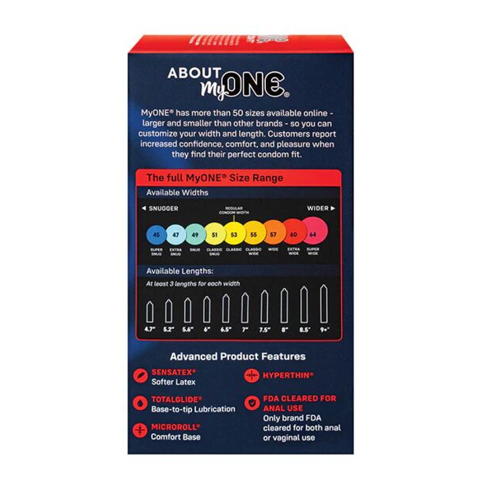 Презервативы MyONE Super Wide 10 шт, картонная коробка