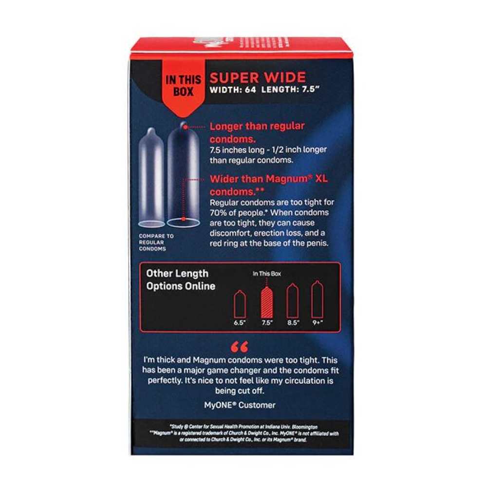 Презервативы MyONE Super Wide 10 шт, картонная коробка