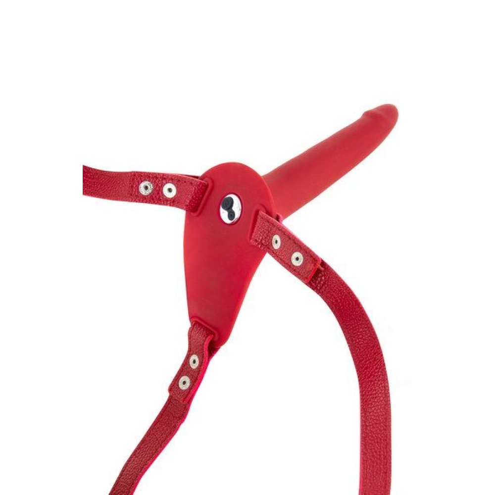 Страпон с вибрацией Fetish Tentation Vibrating Strap-On with Dildo Red