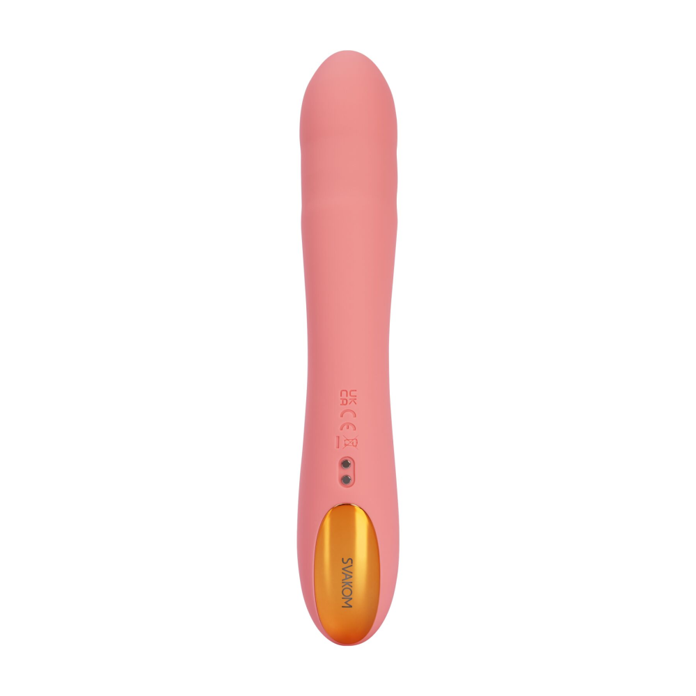 Смарт-вибратор с пульсацией Svakom Ava Neo Peach Pink, 15 режимов работы, водонепроницаемый