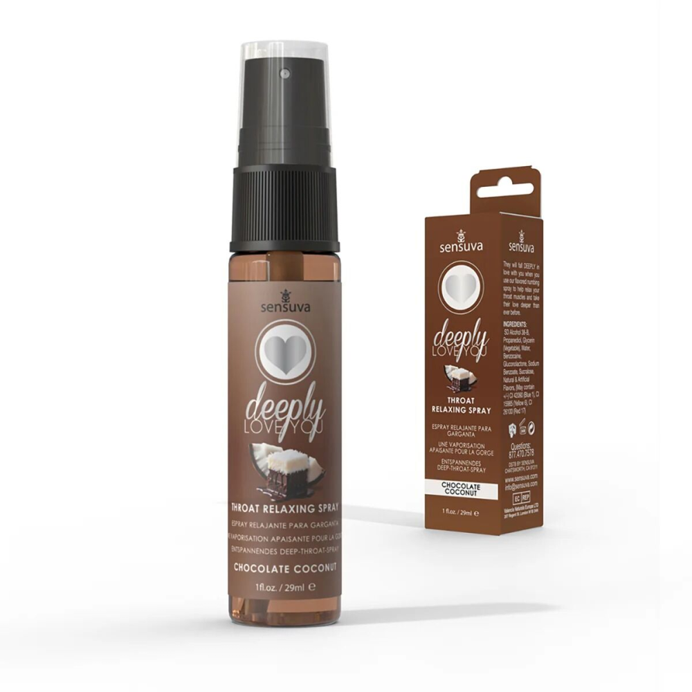 Спрей для минета Sensuva Deeply Love You Chocolate Coconut (29 мл) для глубокого минета