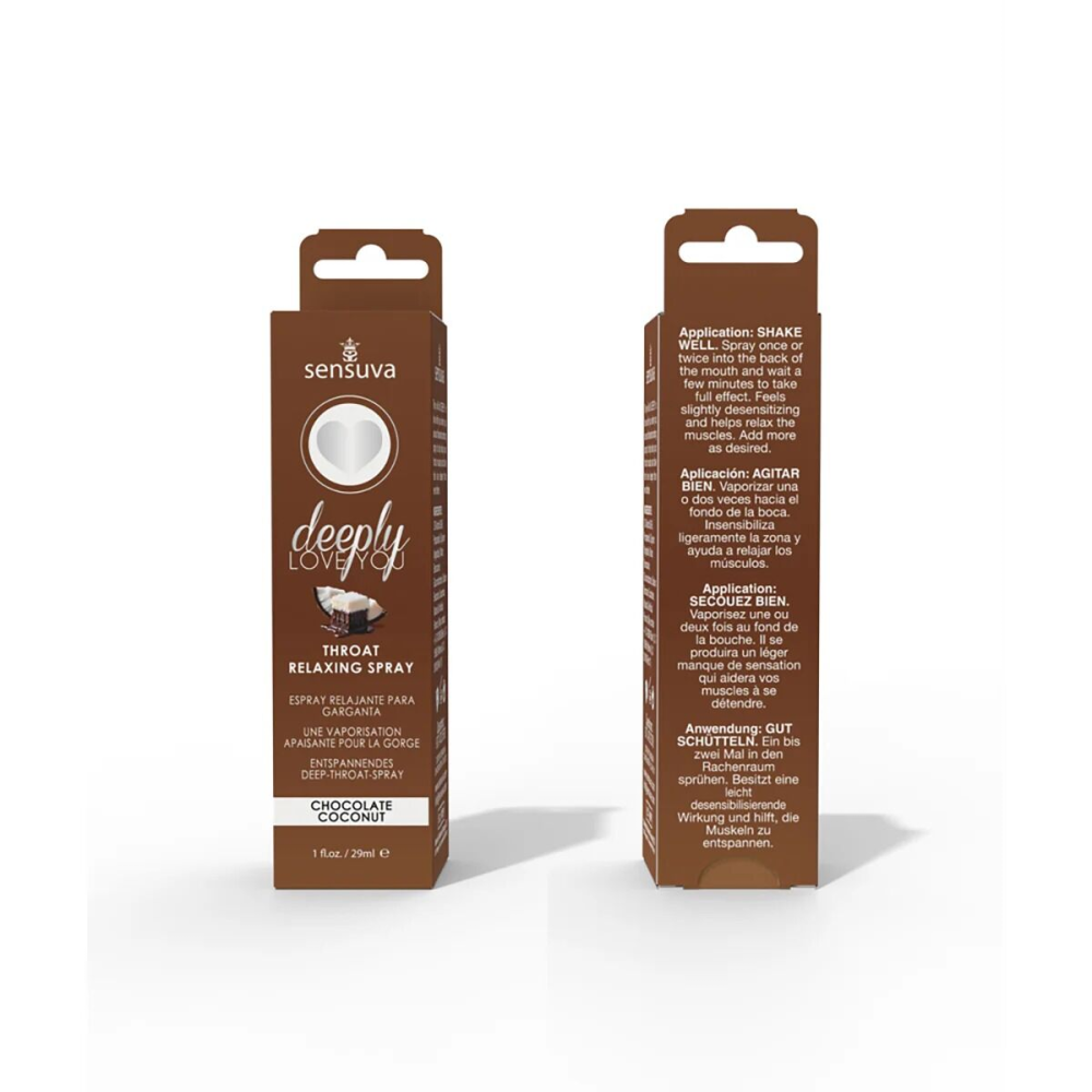 Спрей для минета Sensuva Deeply Love You Chocolate Coconut (29 мл) для глубокого минета