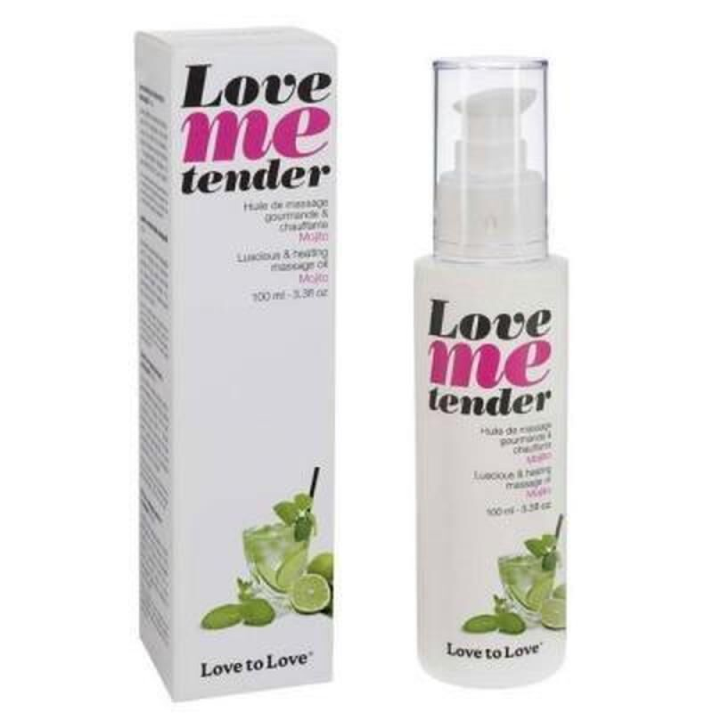 Распродажа!!! Массажное масло Love To Love - Love Me Tender, Mojito (100 мл) (срок до 10.2025)