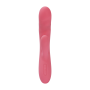 Вибратор-кролик Svakom Avery Strawberry Pink с двигающимся стволом, движение вперед-назад