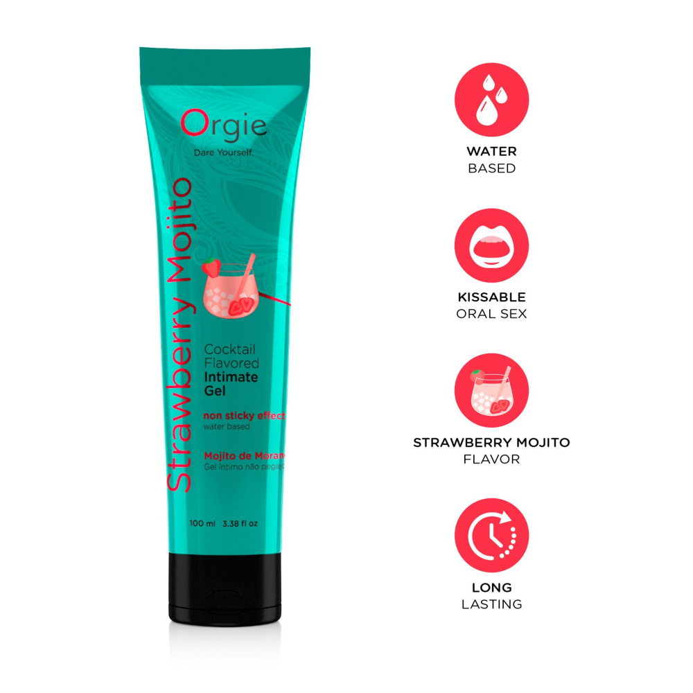 Лубрикант на водной основе Orgie - Lube Tube Strawberry Mojito (100 мл)
