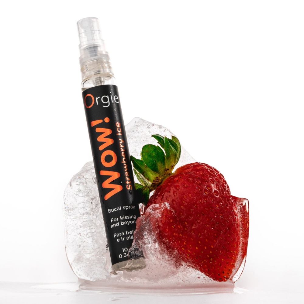 Спрей для орального секса Orgie – Wow! Strawberry Ice (10 мл) с охлаждающим эффектом