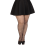 Колготки Leg Avenue Rhinestone micro net tights Plus size Black, мелкая сетка, стразы