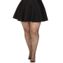 Колготки Leg Avenue Rhinestone micro net tights Plus size Black, мелкая сетка, стразы