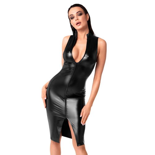 Платье Noir Handmade F337 Powerwetlook midi dress - XL
