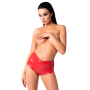 Шорты Noir Handmade F356 Red powerwetlook shorts - XL