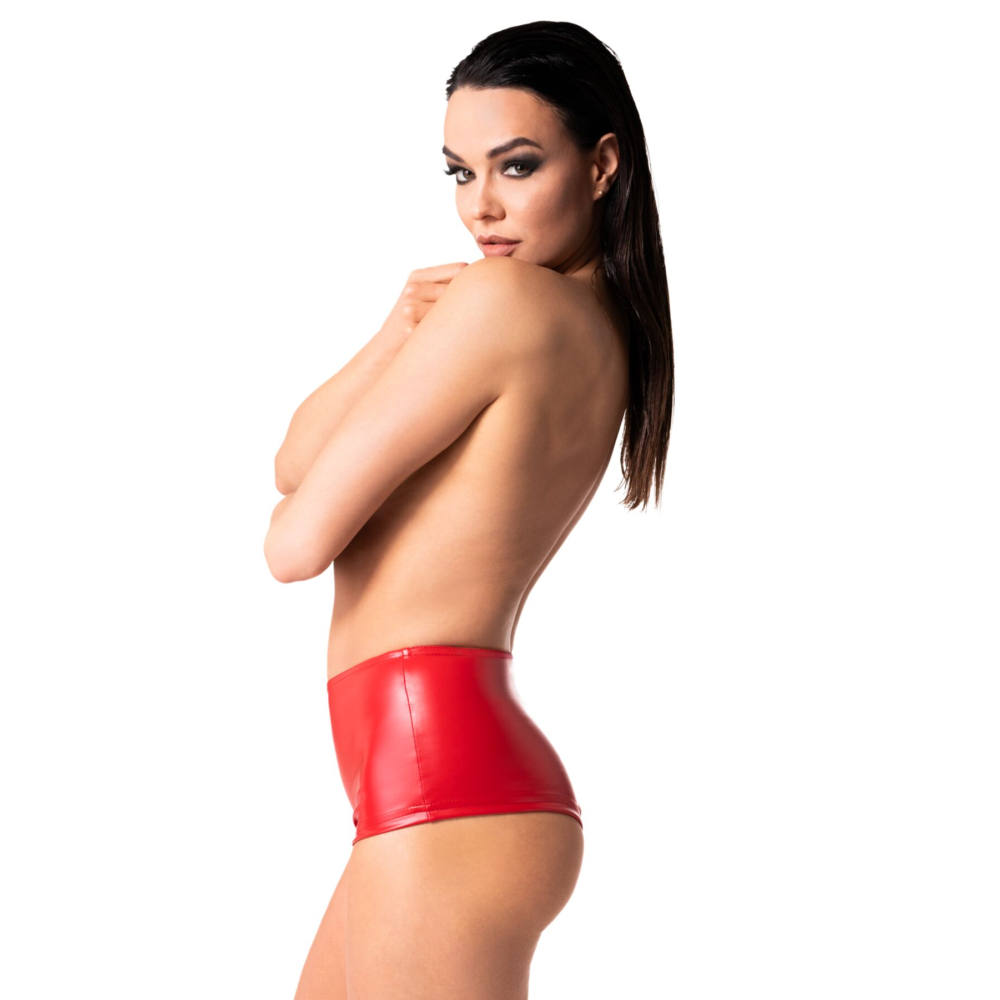 Шорты Noir Handmade F356 Red powerwetlook shorts - 3XL