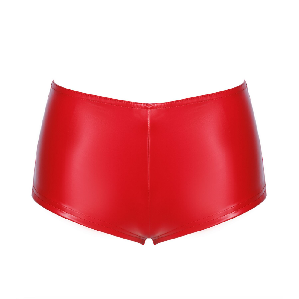 Шорты Noir Handmade F356 Red powerwetlook shorts - 3XL