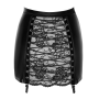 Юбка Noir Handmade F341 Powerwetlook and lace skirt - XL