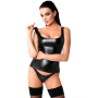 Топ Noir Handmade F346 Powerwetlook top - 3XL