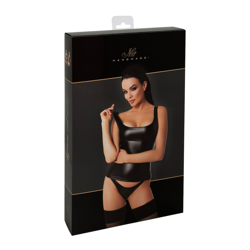 Топ Noir Handmade F346 Powerwetlook top - 3XL