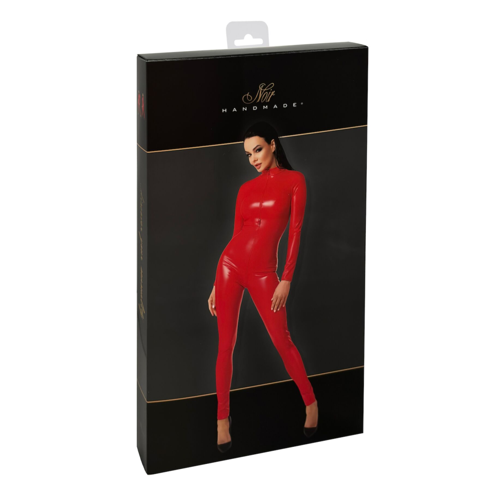 Комбинезон Noir Handmade F353 Red powerwetlook overall - XL