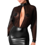 Платье Noir Handmade F348 Powerwetlook and tulle dress - 6XL