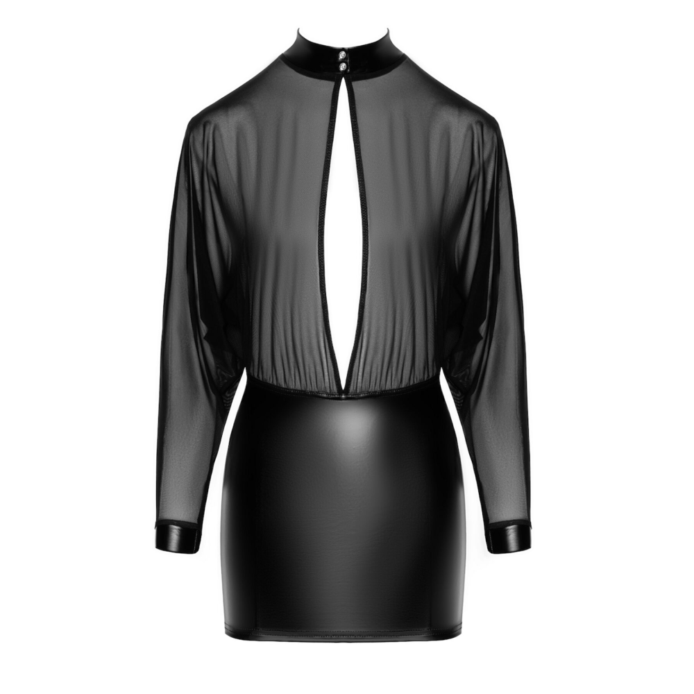 Платье Noir Handmade F348 Powerwetlook and tulle dress - 6XL