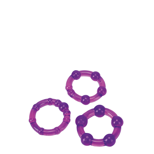 Набор эрекционных колец Ultra Soft & Stretchy Pro Rings, PURPLE