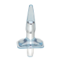 Плаг с вибрацией MENZSTUFF PURRFECT PLUG, CLEAR BLUE