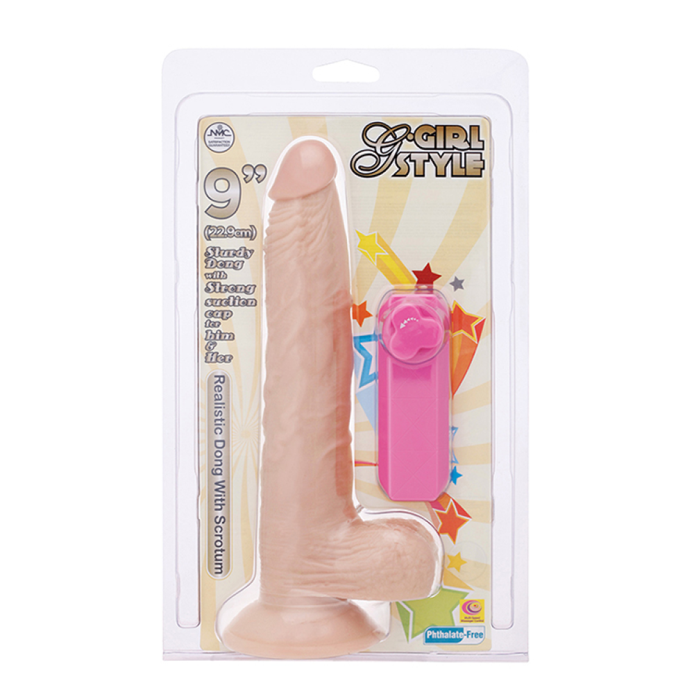 Вибромассажер G-GIRL STYLE 9INCH VIBRATING DONG