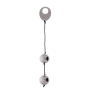 Металлические вагинальные шарики DOMINO METALLIC BALLS, SILVER