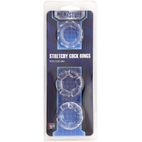 Кольцо MENZSTUFF STRETCHY COCK RINGS, CLEAR