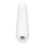 Вакуумный клиторальный стимулятор Satisfyer Curvy 1+ White с управлением через интернет