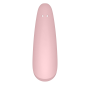 Вакуумный клиторальный стимулятор Satisfyer Curvy 2+ Pink с управлением через интернет