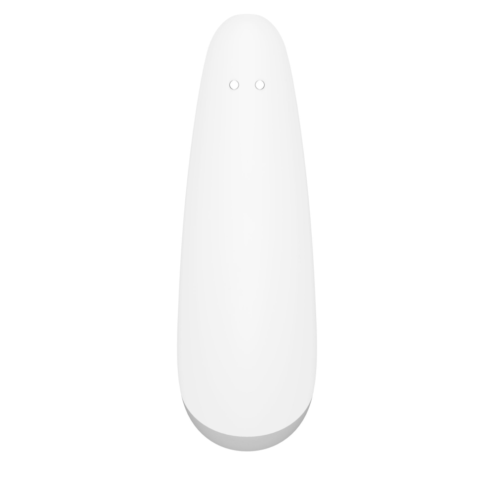 Вакуумный клиторальный стимулятор Satisfyer Curvy 2+ White с управлением через интернет