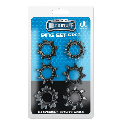 Набор колец MENZSTUFF 6PC STRECHEABLE RING SET
