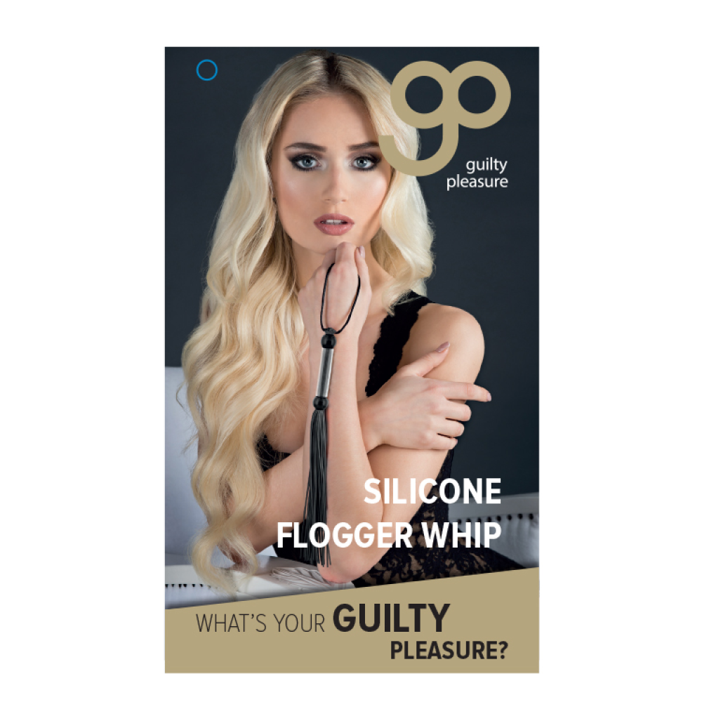 Флогер GP SILICONE FLOGGER WHIP BLACK