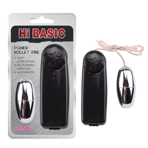 Виброяйцо Chisa HI-BASIC Power Bullet Vibe с проводным пультом