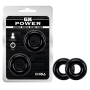 Набор эрекционных колец Chisa GK Power OVER SIZED, черные