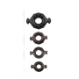 Набор эрекционных колец Chisa GK Power Rudder Cock Rings разного диаметра, черный